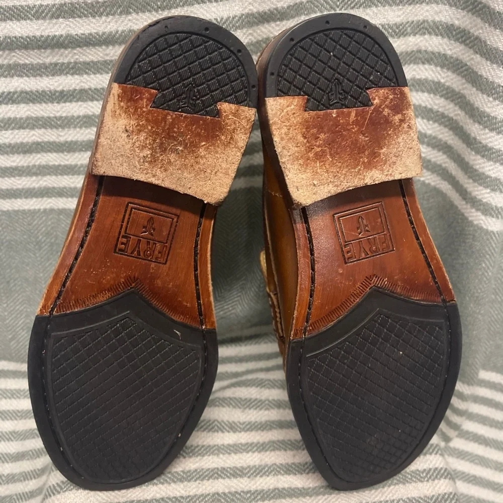 Frye “Whisky” Brown Slip on Dress Shoes Size‎ 8